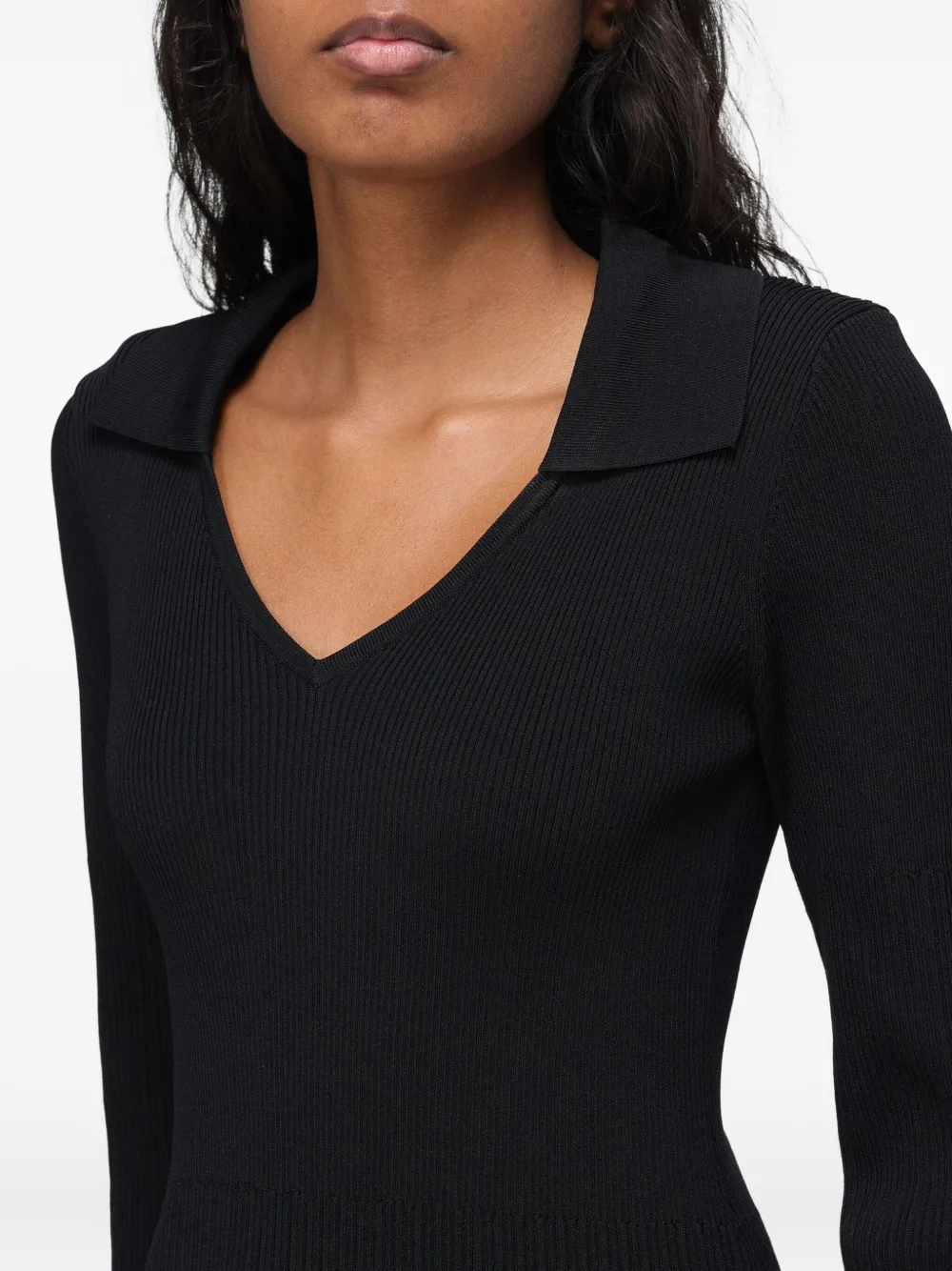 LIU JO Jurk met V-hals Zwart