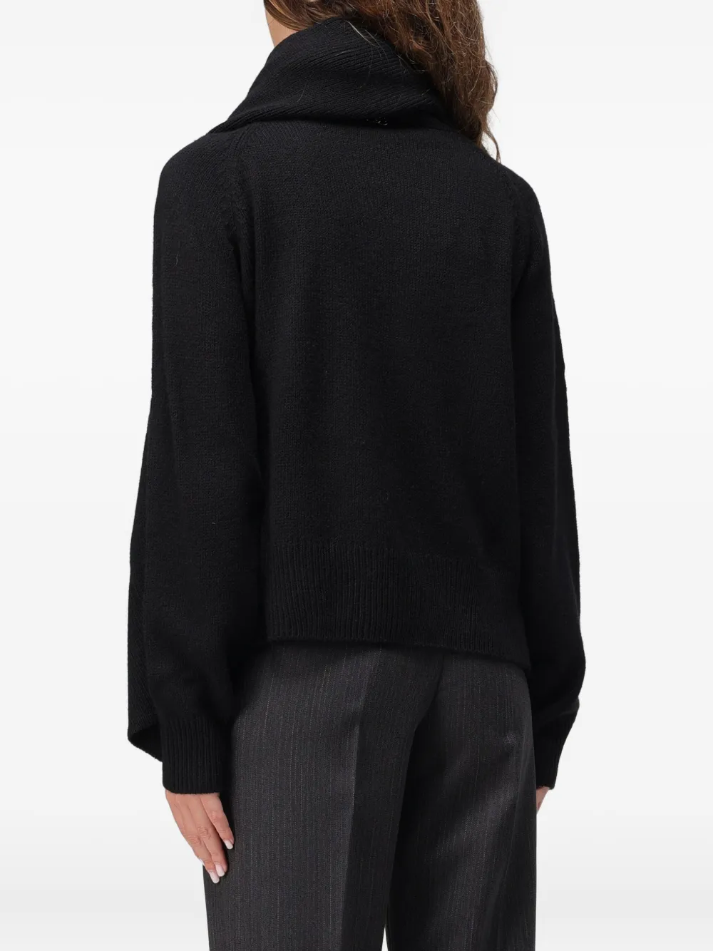 LIU JO Vest met sjaalkraag Zwart