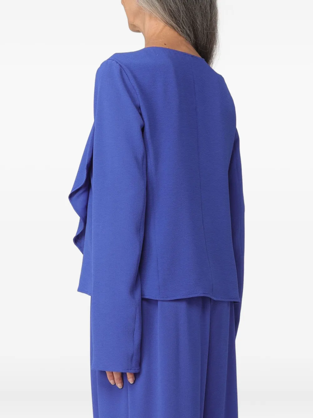 Giorgio Armani Top met ruches Blauw