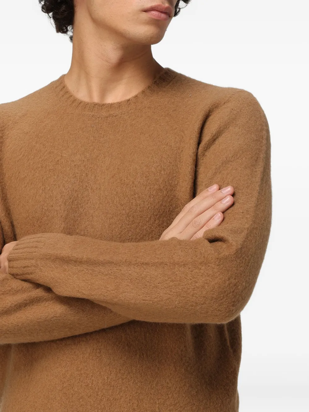 Drumohr Pocket Cardigan Top In Brown