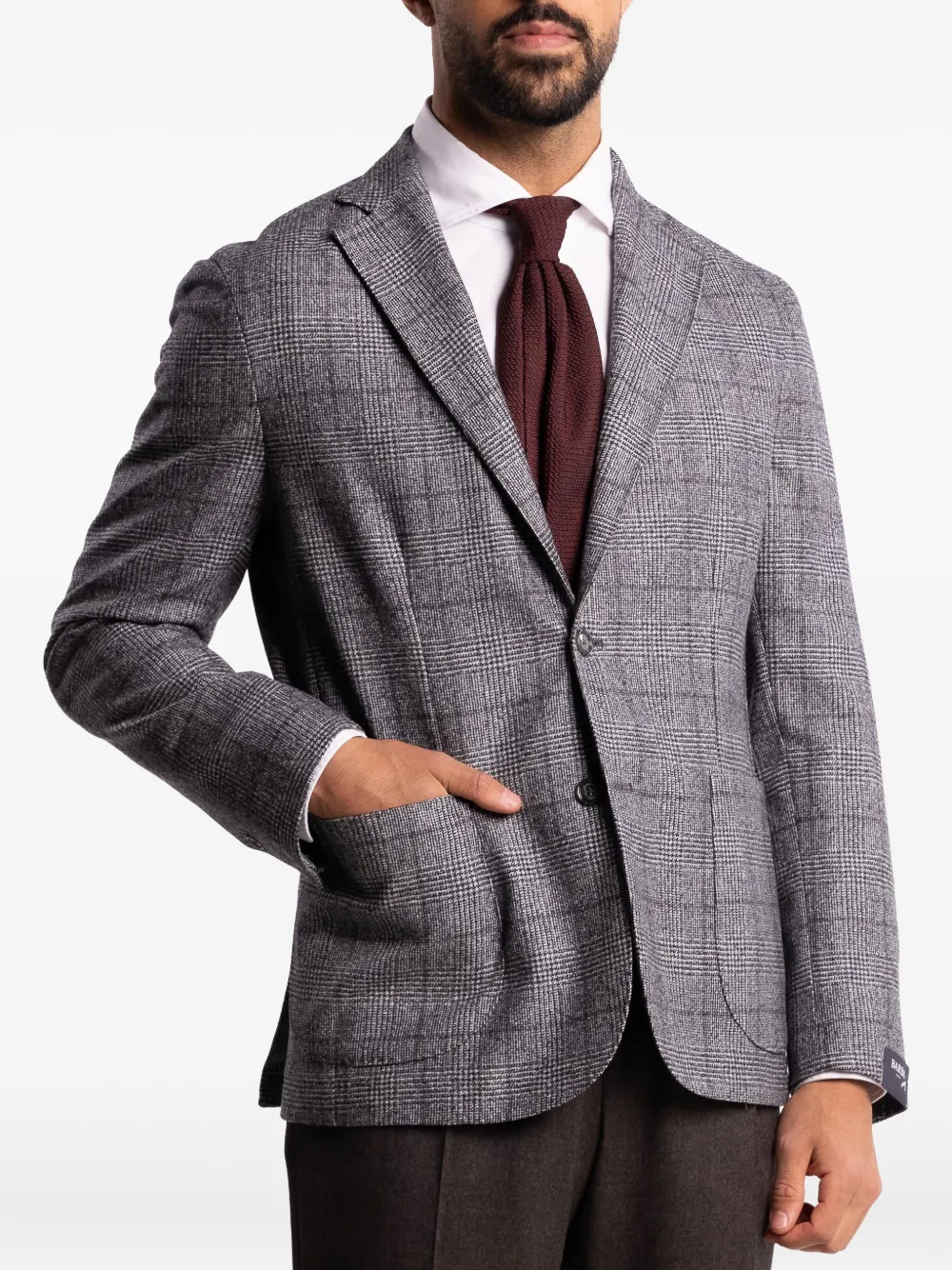 Barba Easy checked blazer | Grey | Image 1
