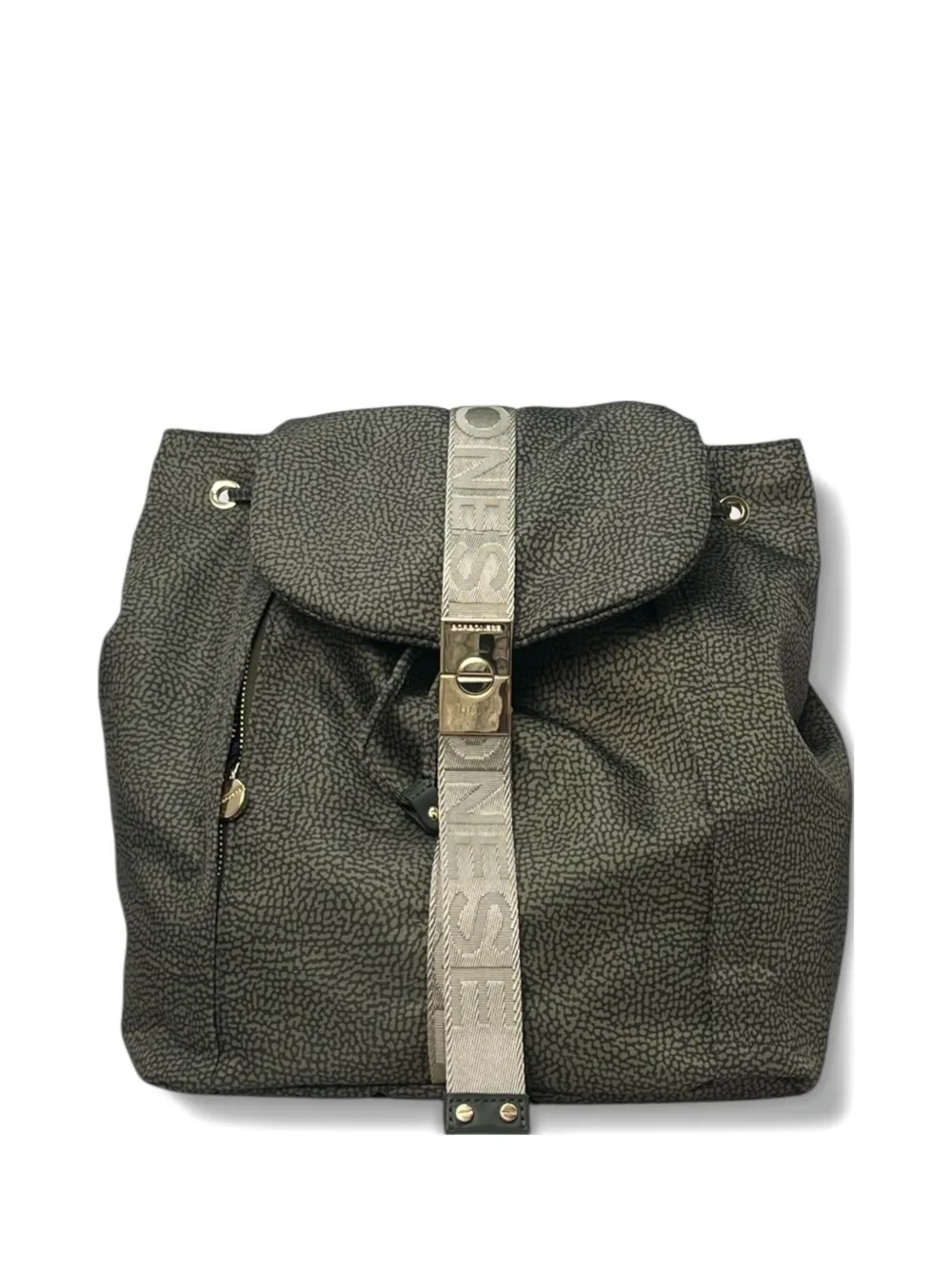 Borbonese Medium Fold Backpack In Gray