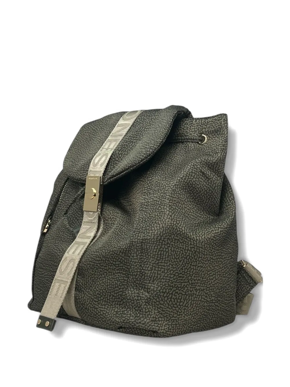 Borbonese Medium Fold Backpack In Gray