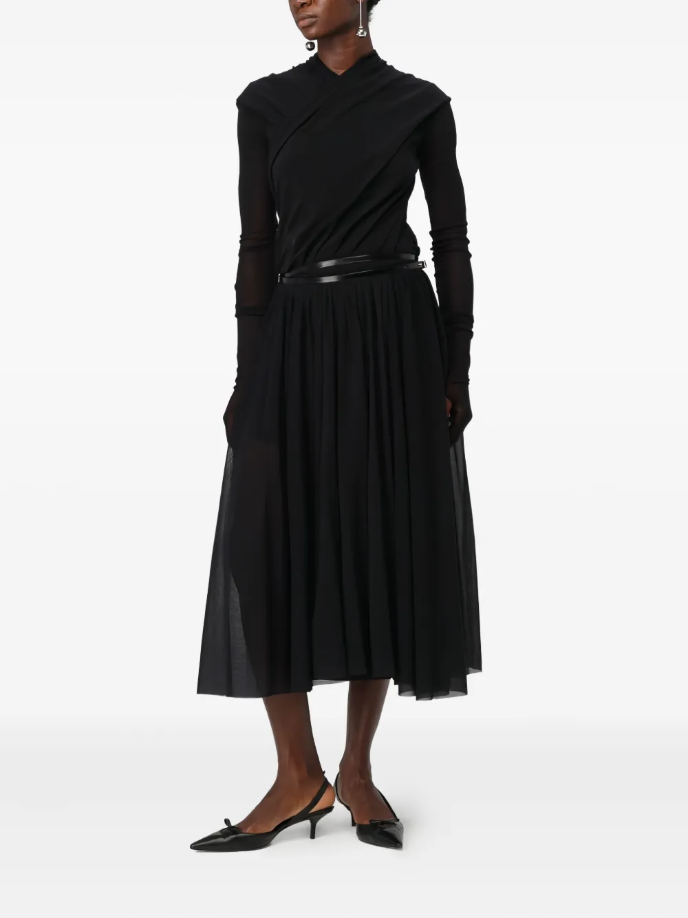 Philosophy Di Lorenzo Serafini pleated skirt - Zwart