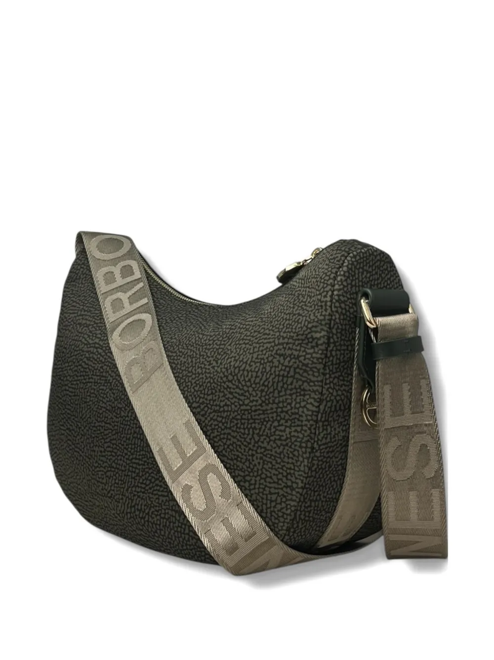 Borbonese Luna kleine crossbodytas Zwart