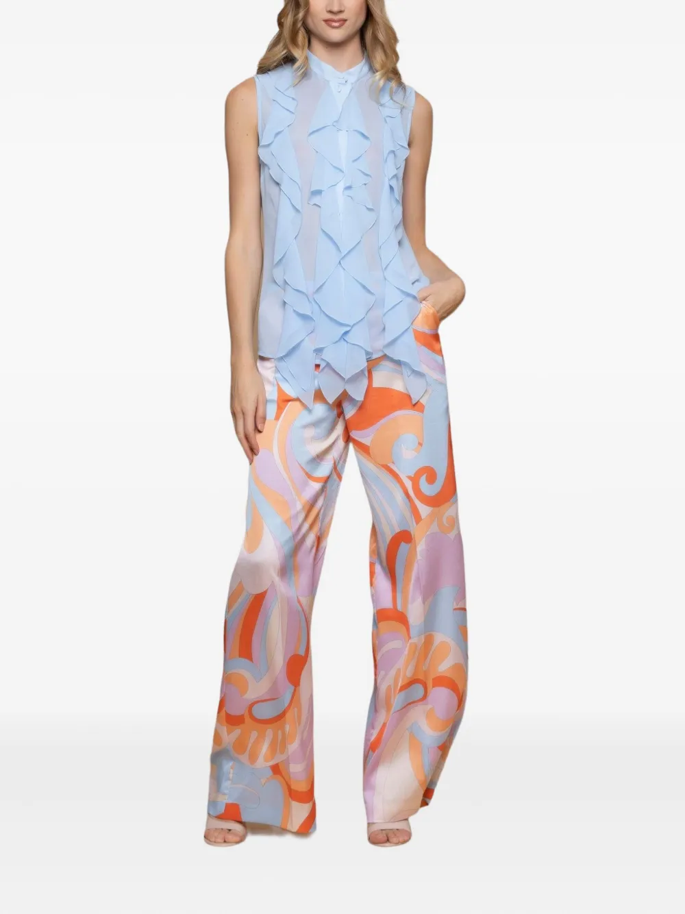 Kocca Celestine patterned trousers | Flared & Bell-Bottom Pants | Image 2