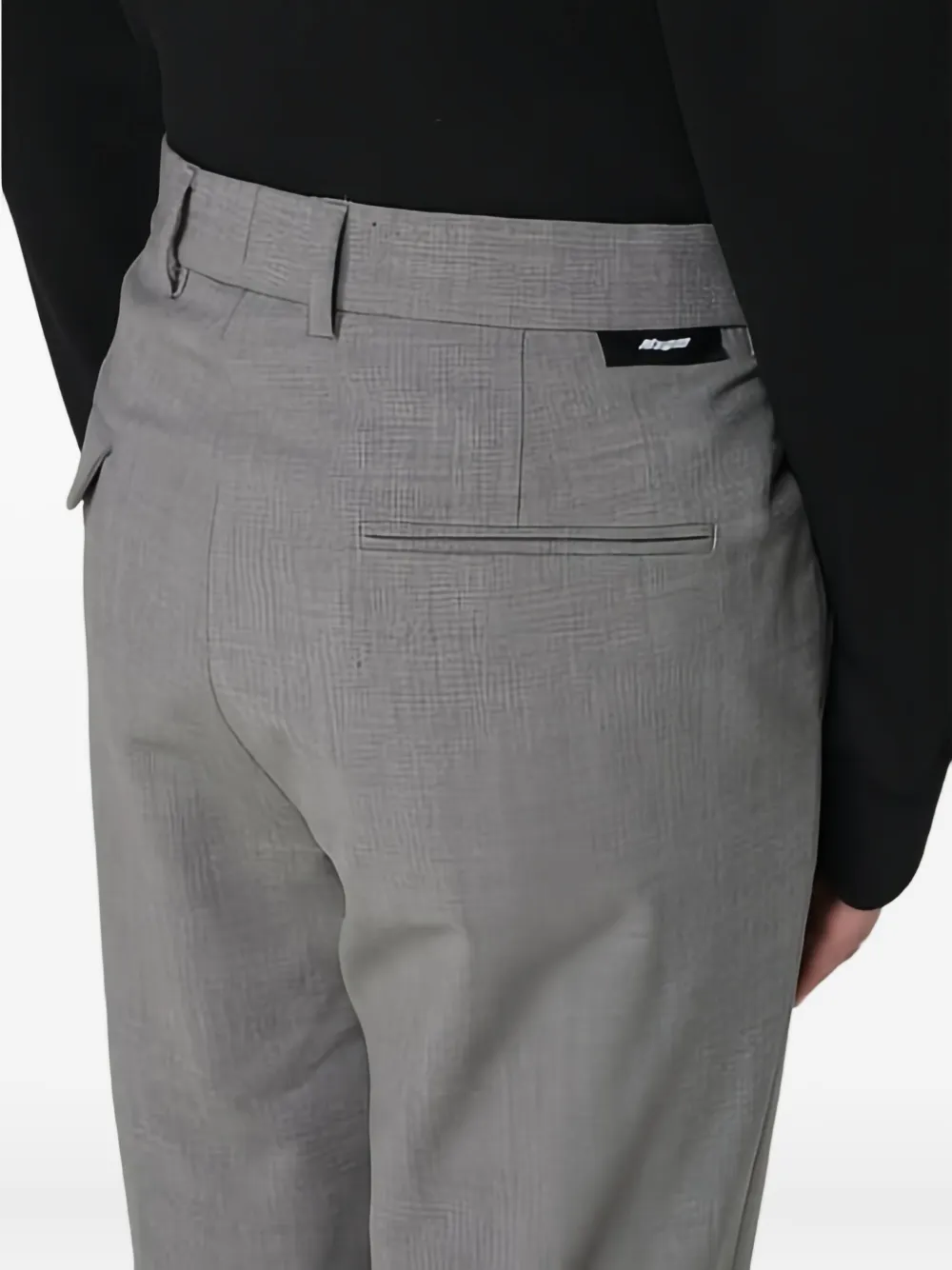 MSGM Broek met logopatch Grijs