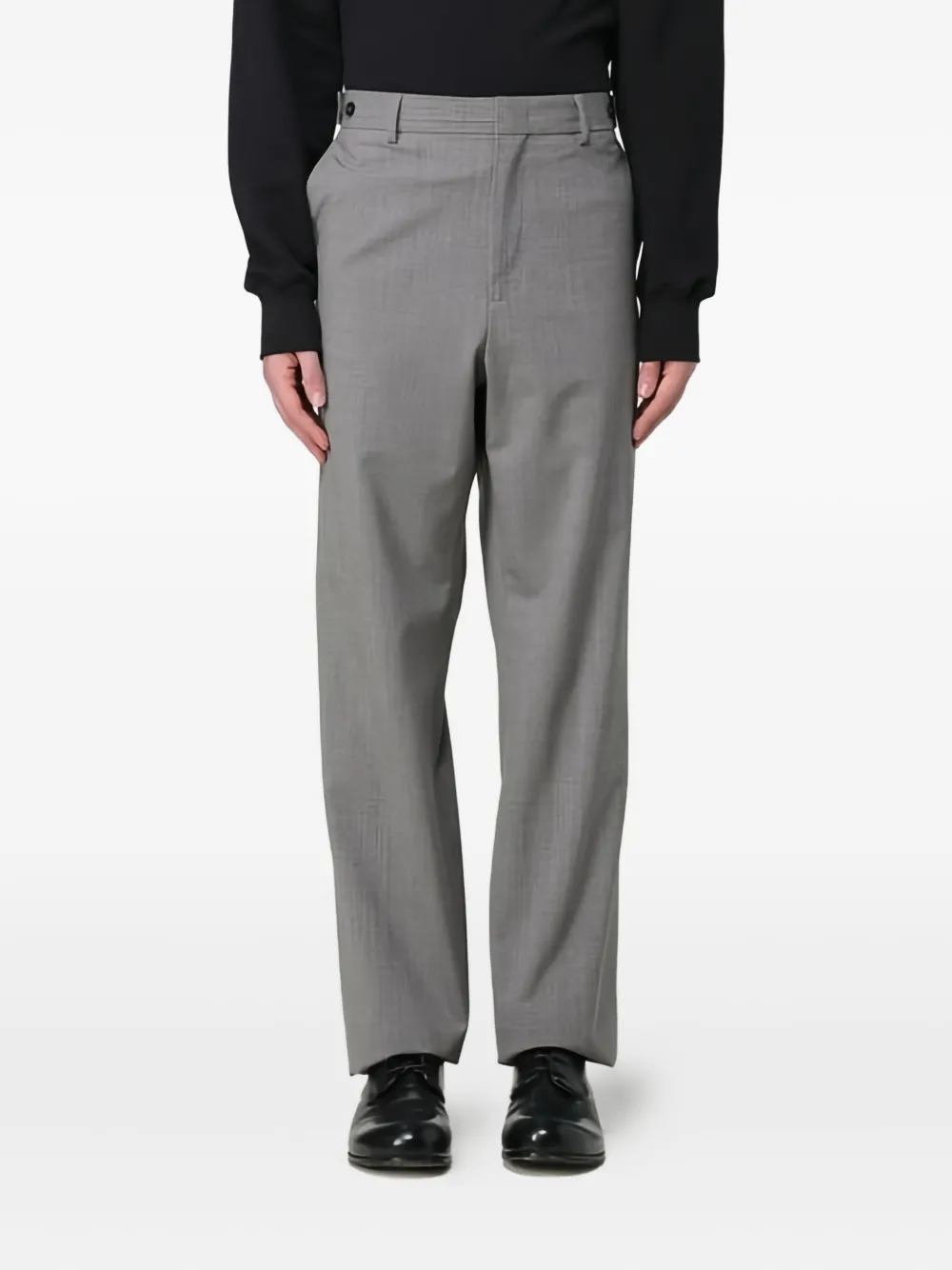 MSGM pantalones con parche del logo | gris | Image 1