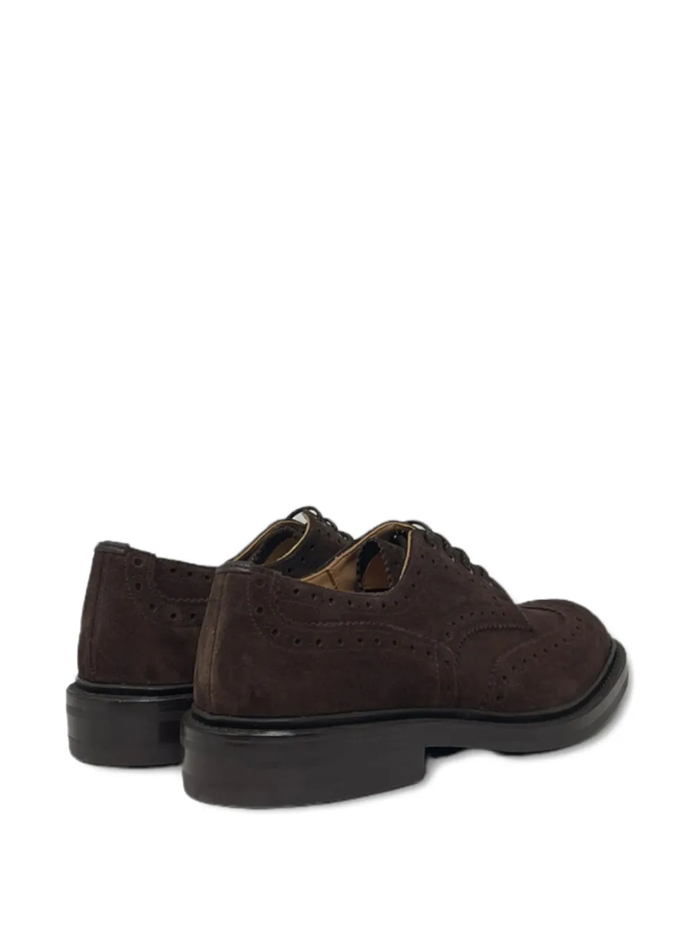 Tricker's Bourton Suede Brogues In Brown