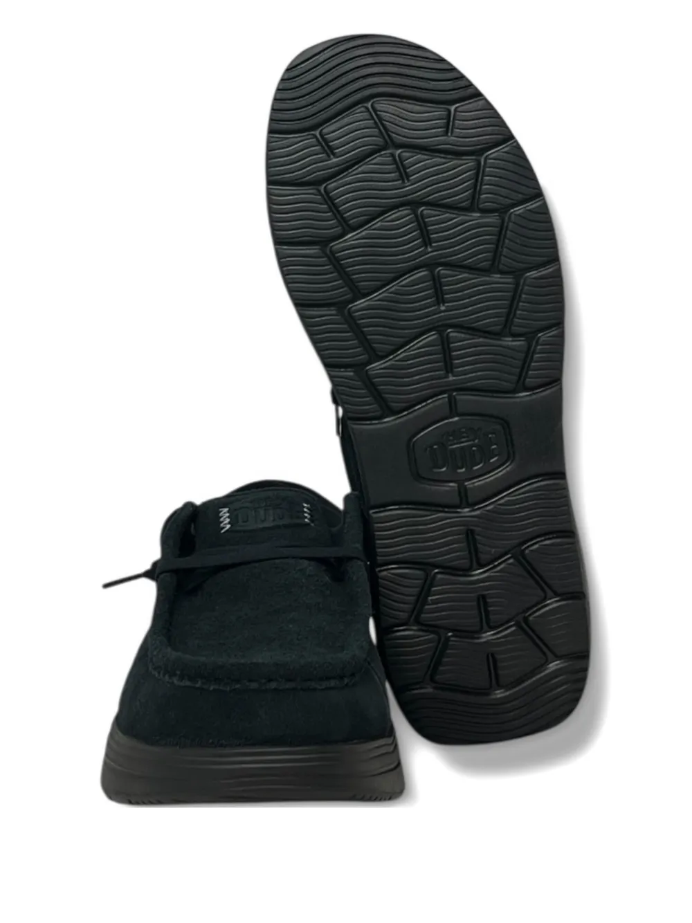 Hey Dude Wally Suede Desert Boots In Black