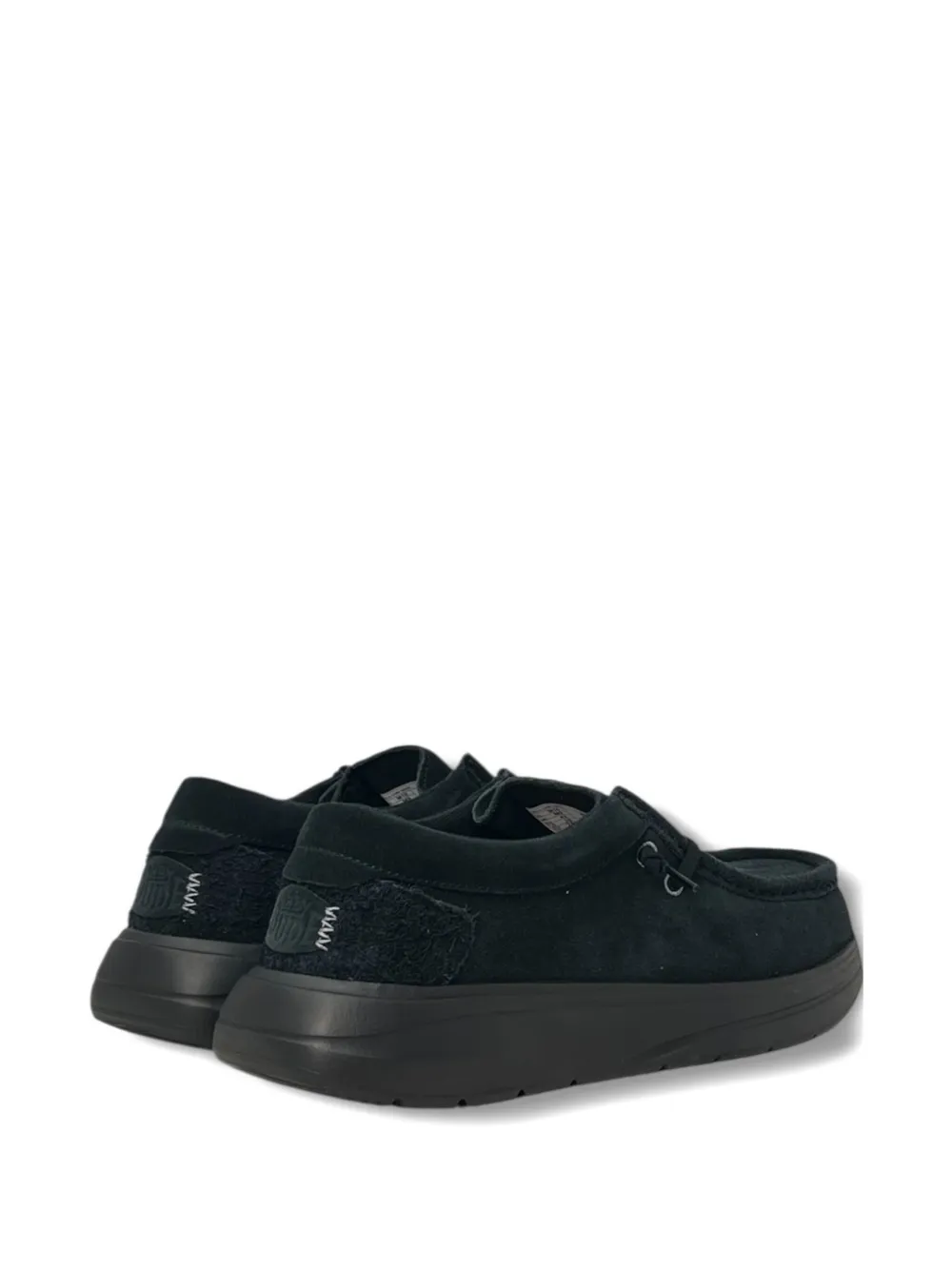 Hey Dude Wally Suede Desert Boots In Black