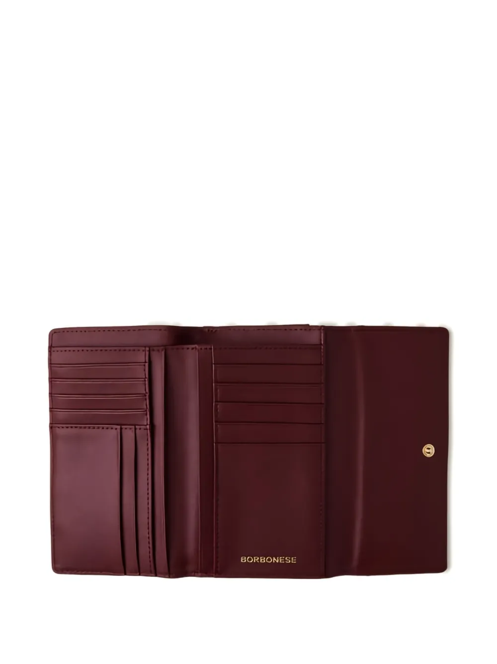 Borbonese Medium Flap Wallet In Red