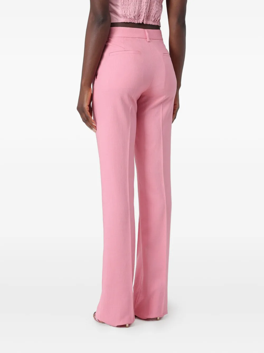 MSGM seam-detail trousers - Roze