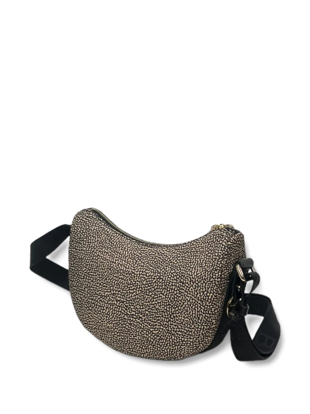 Borbonese Mini Luna Cross Body Bag In Brown