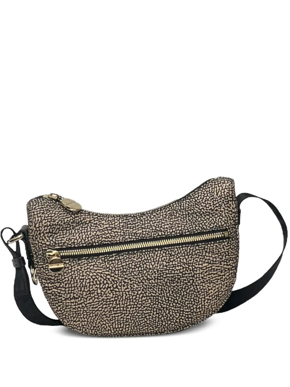Borbonese mini Luna cross body bag | Neutrals | Image 1
