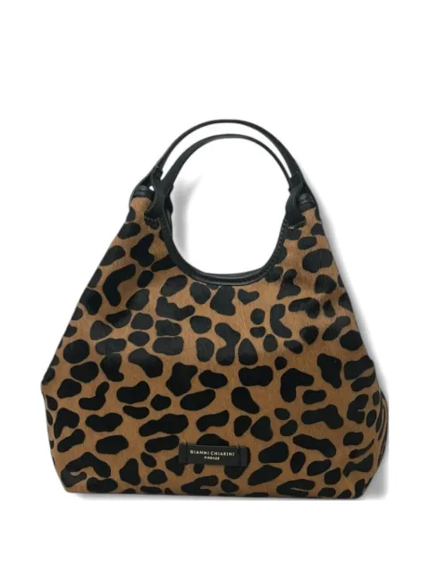 GIANNI CHIARINI Dua leopard-print shoulder bag