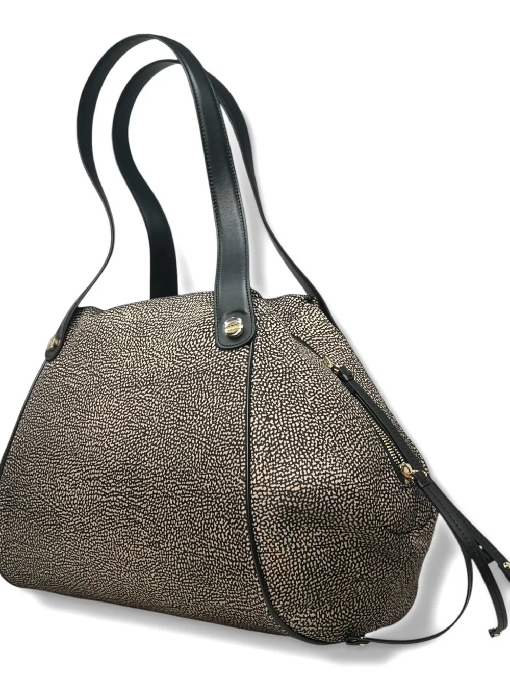 Borbonese Large Marie Shoulder Bag In Black