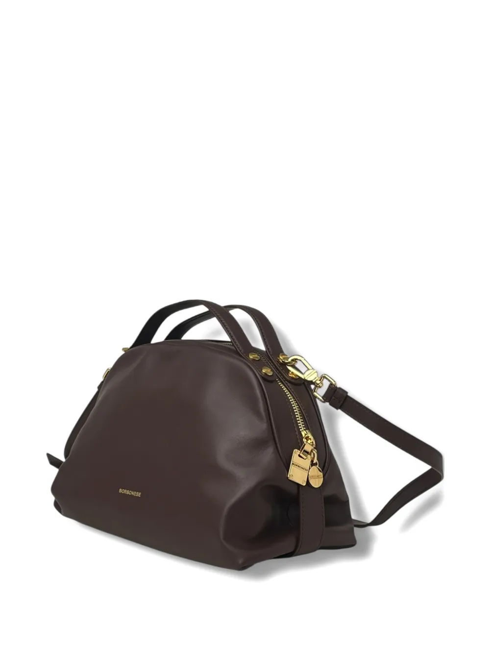 Borbonese Medium Tote Bag In Brown