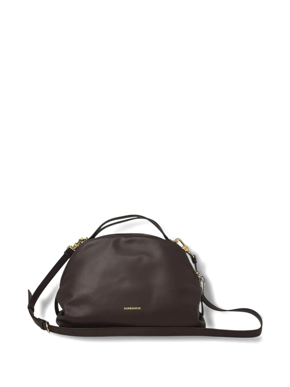 Borbonese Medium Tote Bag In Brown