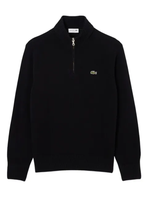 Lacoste half-zip mock-neck sweater