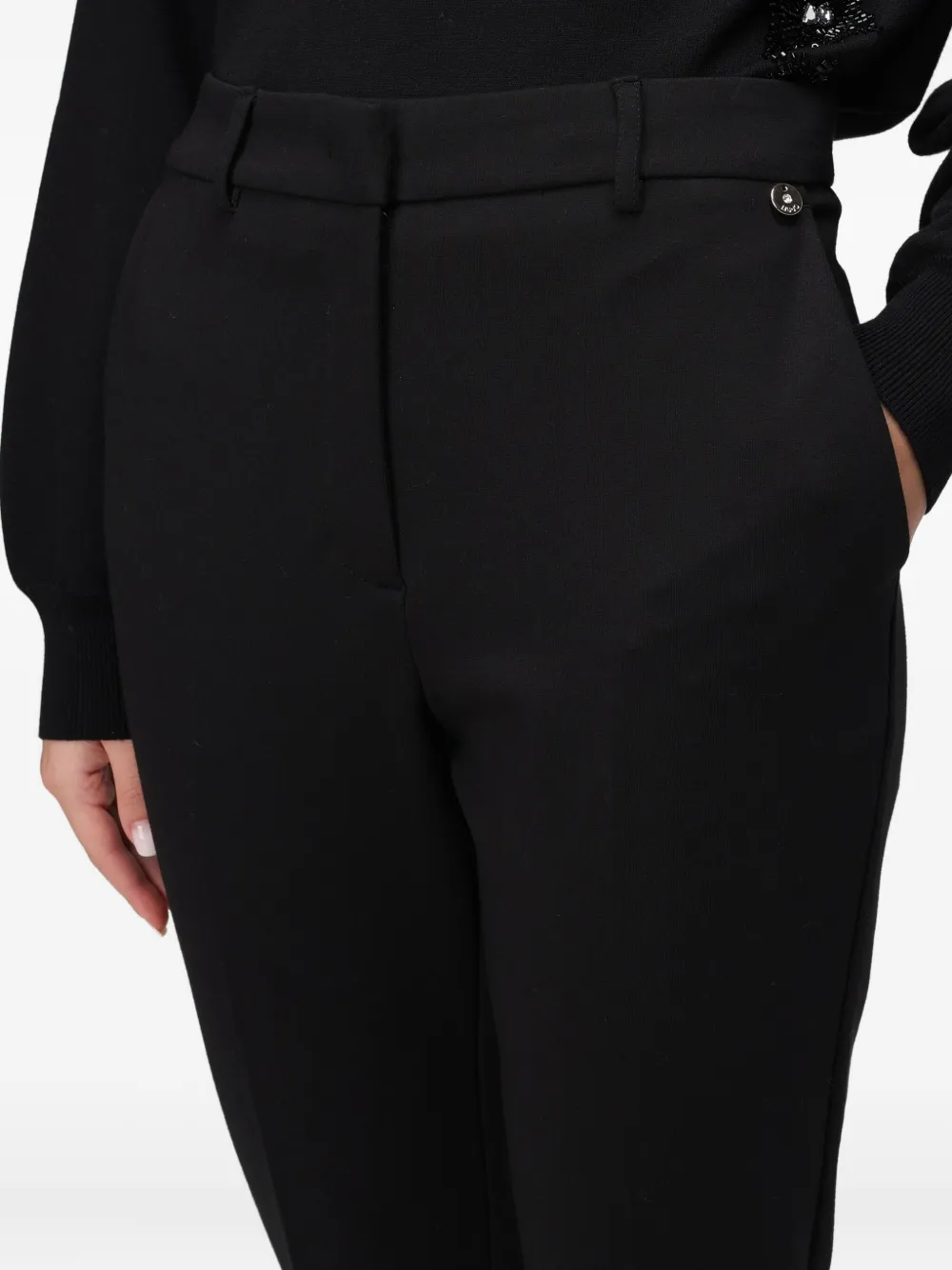 LIU JO Broek met toelopende pijpen Zwart