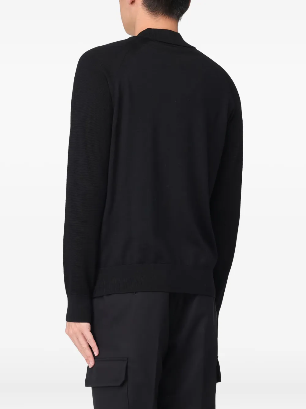 Paolo Pecora Zip Sweatshirt In Black