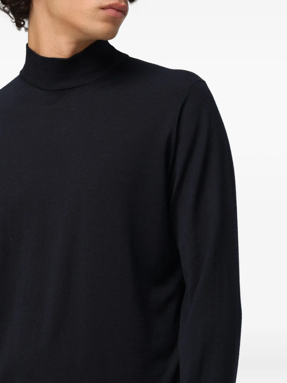Drumohr Turtleneck Knitted Sweater In Black