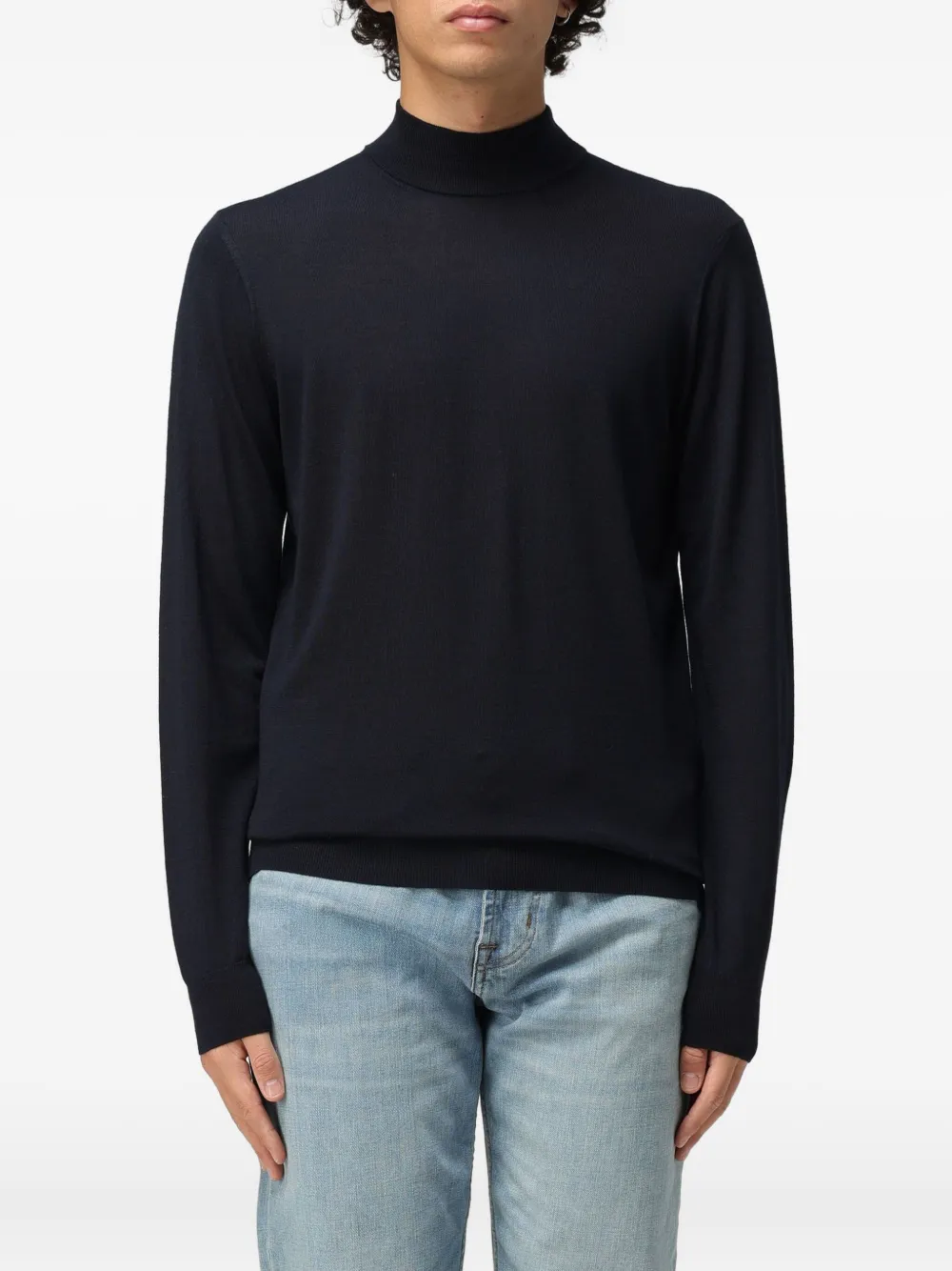 Drumohr turtleneck knitted sweater | Blue | Image 1