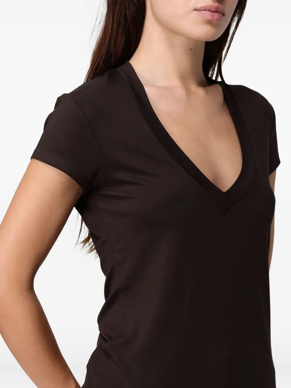 Dondup V-neck Top In Brown