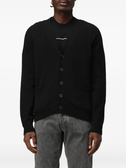Drumohr V-neck patch-pocket cardigan