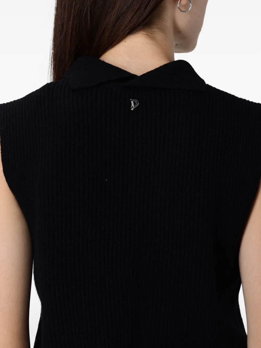 Dondup Turtleneck T-shirt In Black