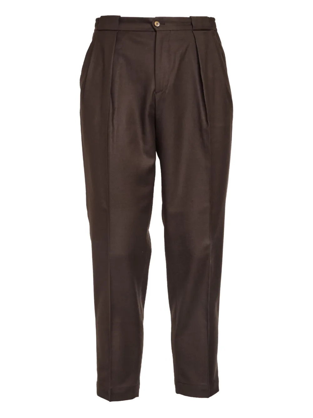 Briglia 1949 Portobello pleated-front tailored trousers | Brown | Image 1