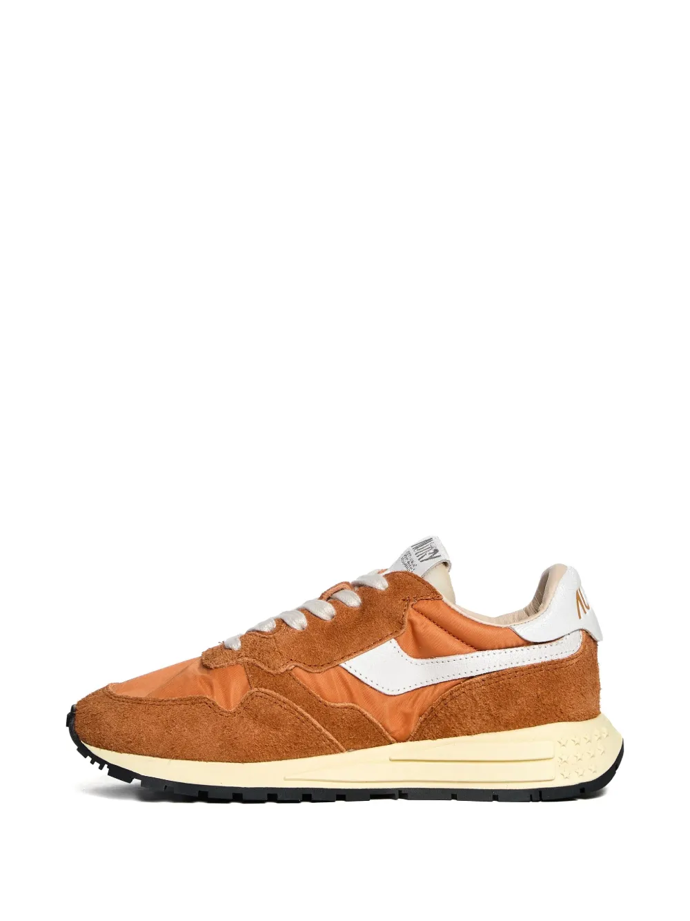 Autry Low-top Sneakers With Amber Accents In Brown