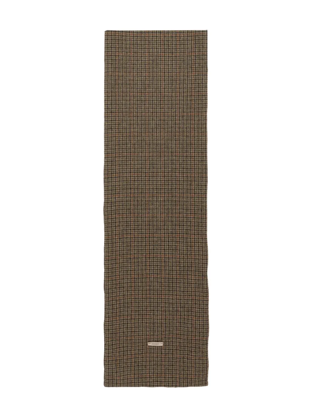 Autry Double-faced Label Scarf In Green