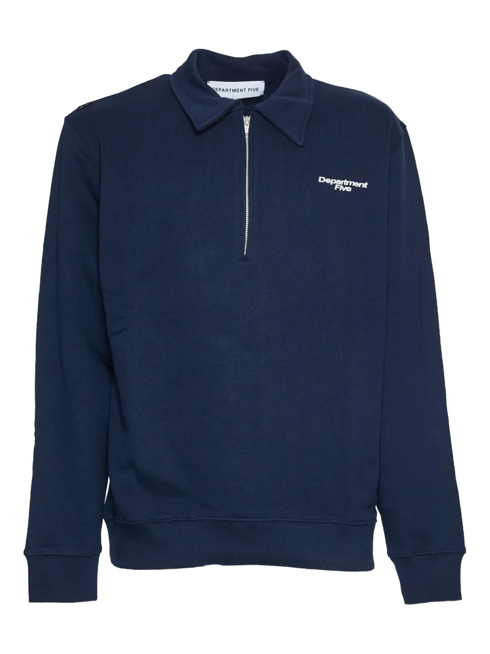 Department 5 half-zip polo-collar sweatshirt | Blue | Image 1