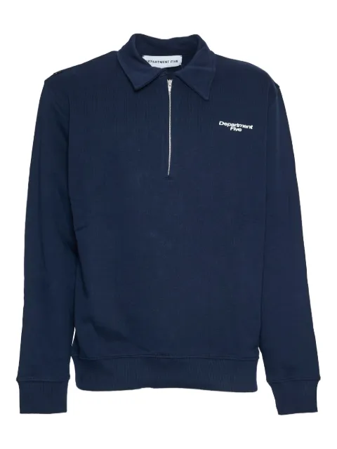 Department 5 half-zip polo-collar sweatshirt