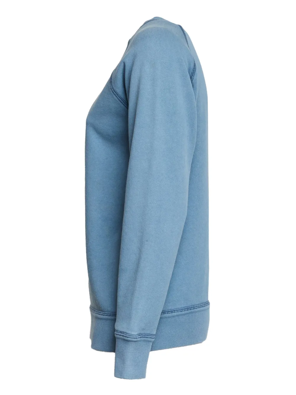 Isabel Marant Millyny Overdyed Cotton Logo Sweatshirt In Blue