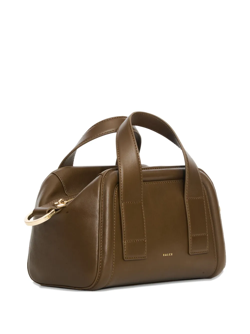 Salce Small Alene Leather Tote Bag In Brown