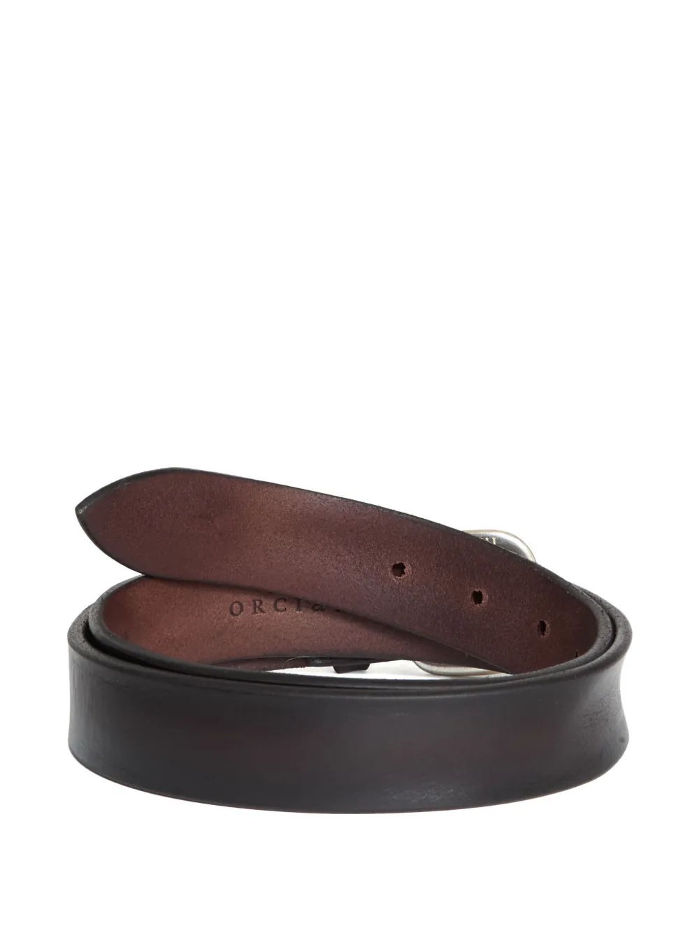 Orciani Leren riem - Bruin