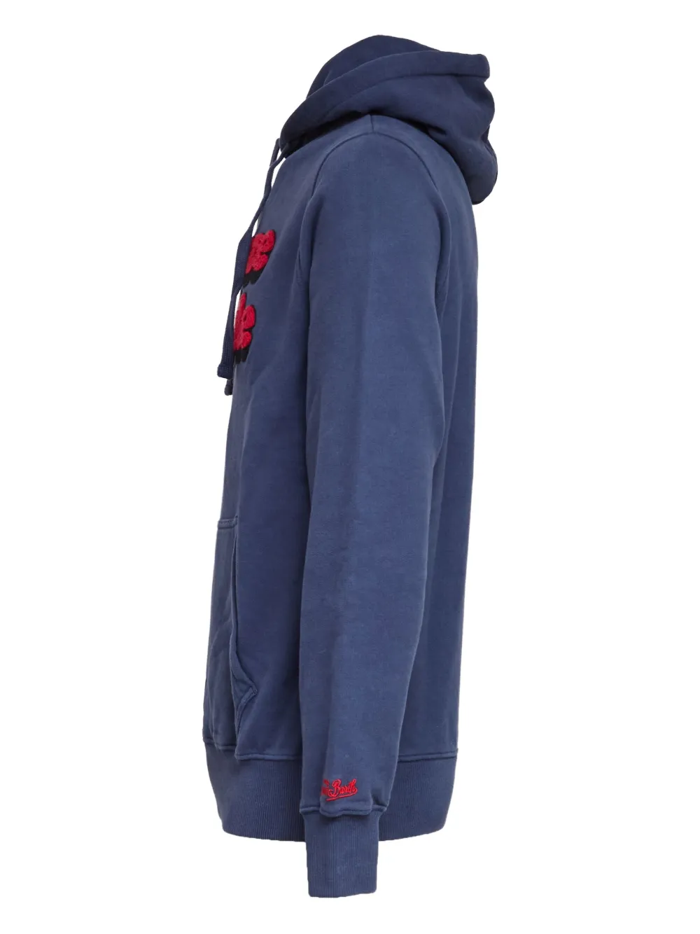 MC2 Saint Barth Tribeca hoodie met letter-patch Blauw