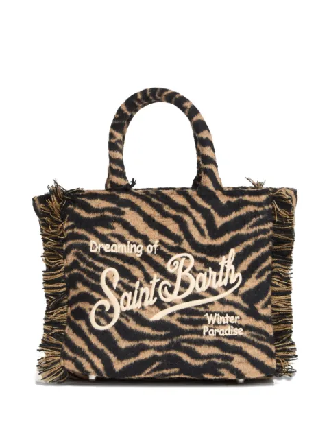 MC2 Saint Barth zebra fringe vanity satchel