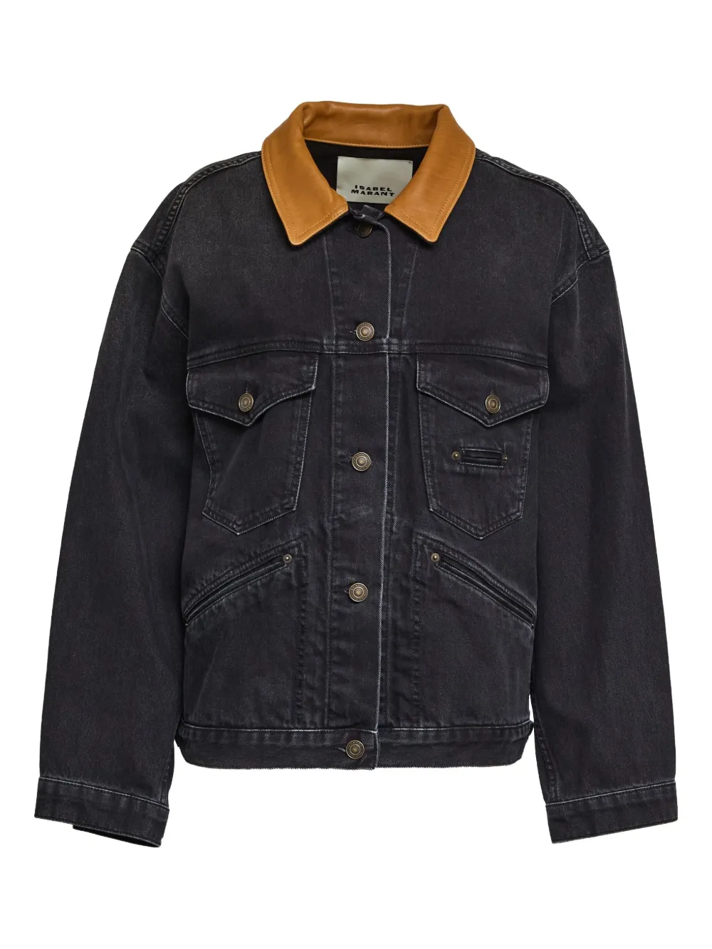 ISABEL MARANT Petunia denim jacket | Black | Image 1