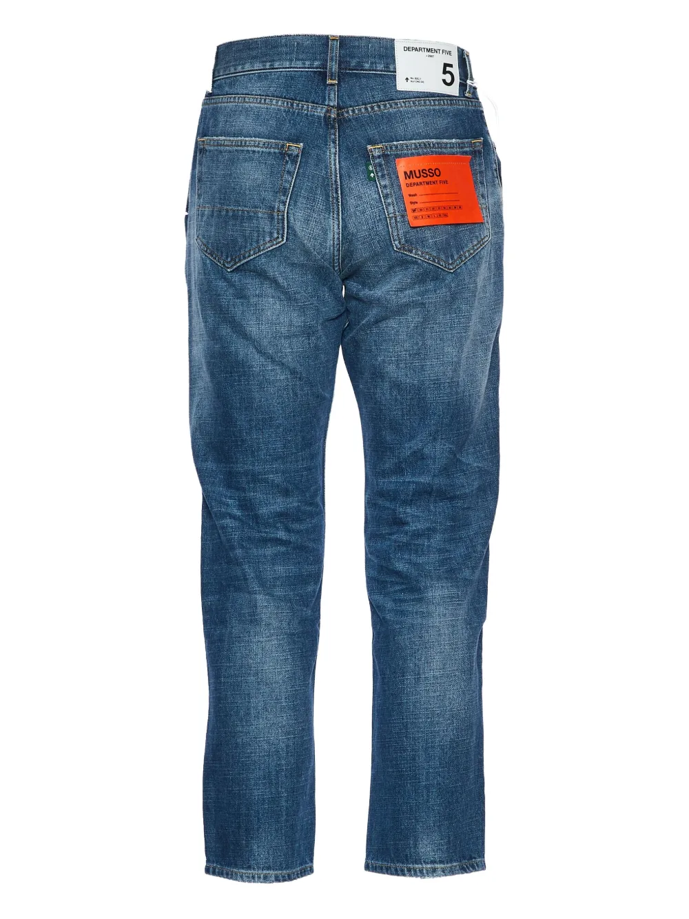 Department 5 Musso straight jeans met vijf zakken Blauw