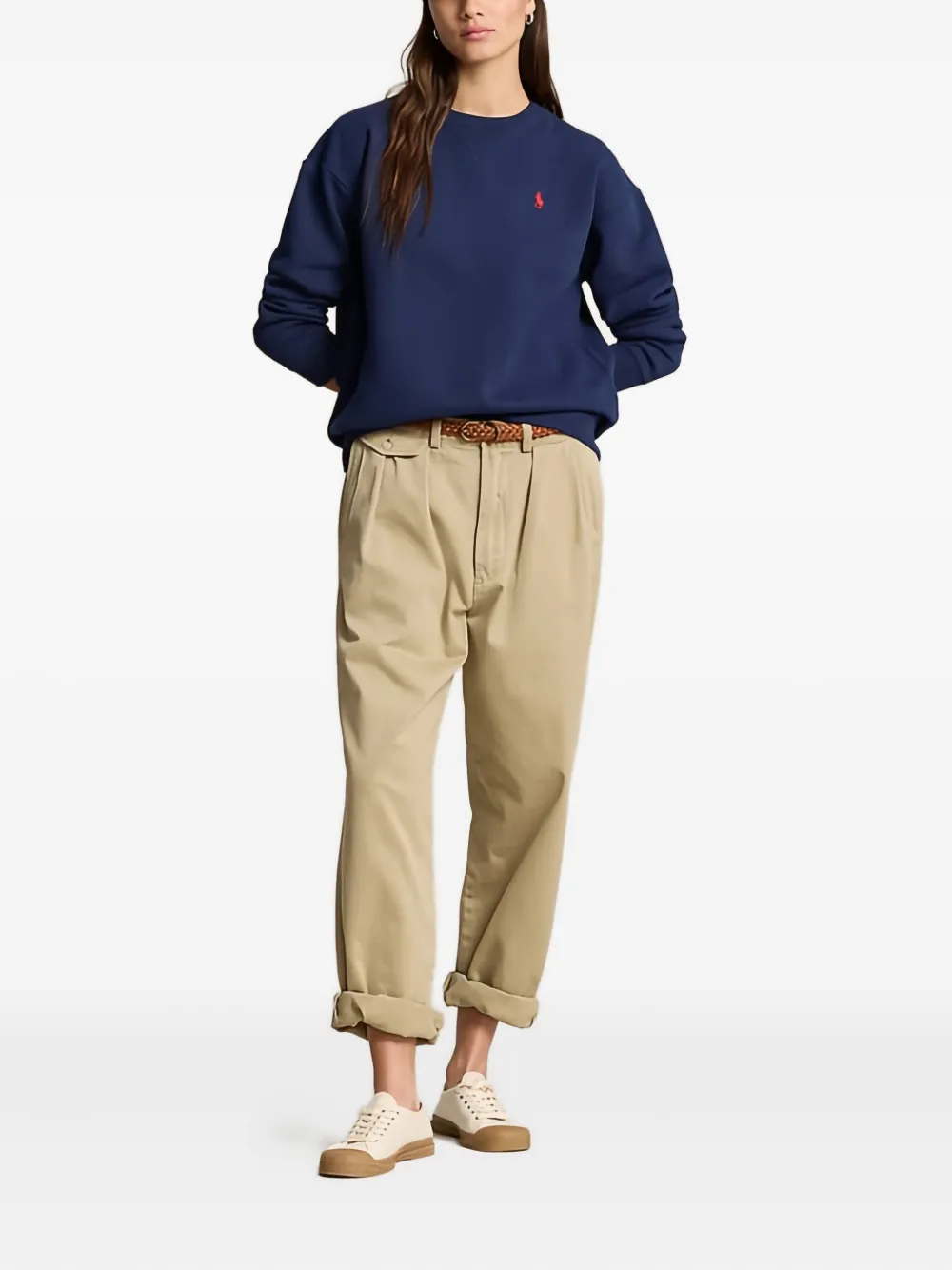 Polo Ralph Lauren Logo-motif Sweatshirt In Blue