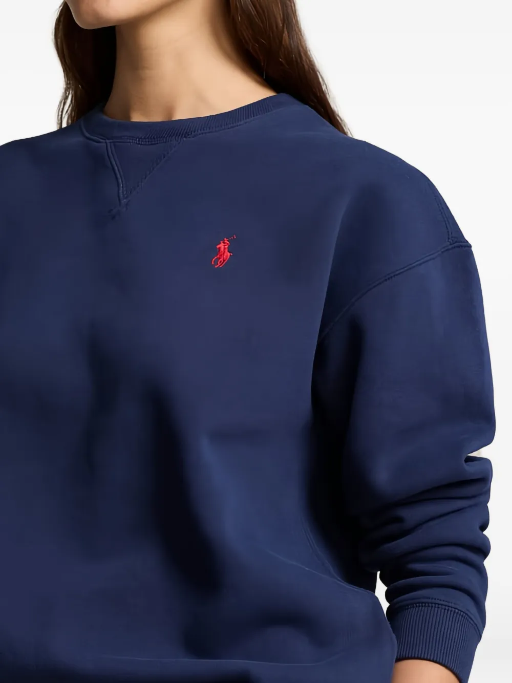Polo Ralph Lauren Logo-motif Sweatshirt In Blue