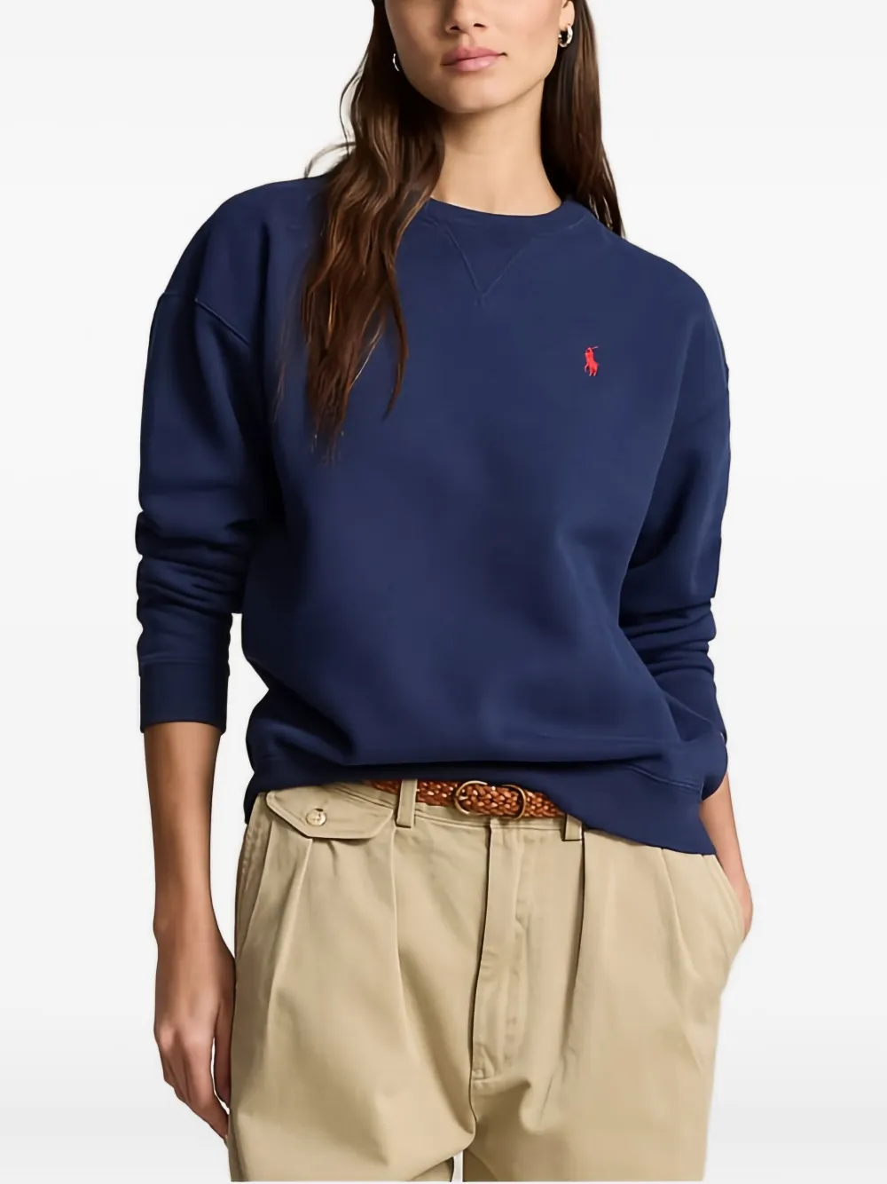 Polo Ralph Lauren Logo-motif Sweatshirt In Blue