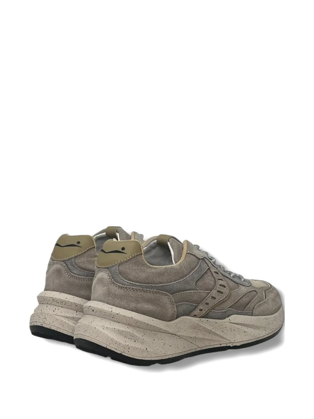 Voile Blanche Club22 suède sneakers met vlakken Grijs