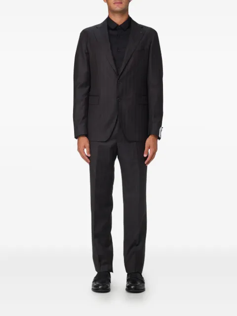 Tagliatore herringbone two-piece suit