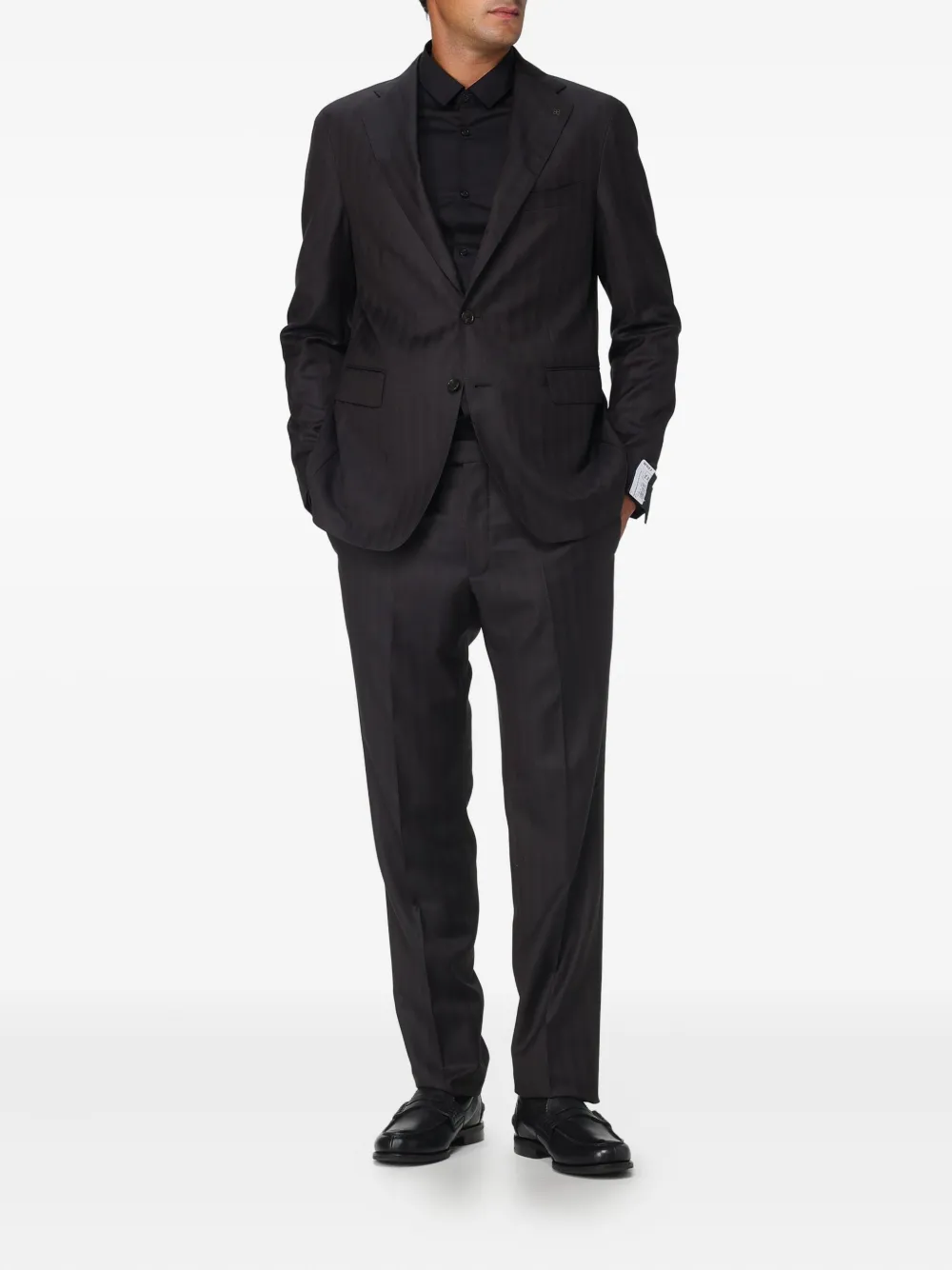 Tagliatore herringbone two-piece suit | Single Breasted Suits | Image 2