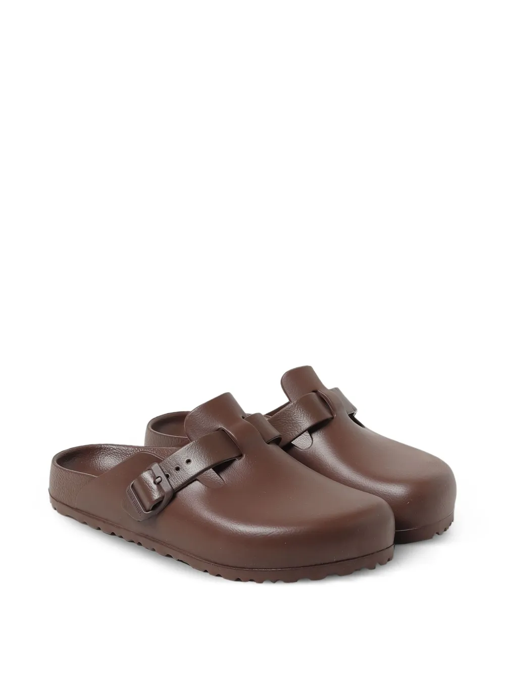 Birkenstock Boston sandalen met gesp Bruin